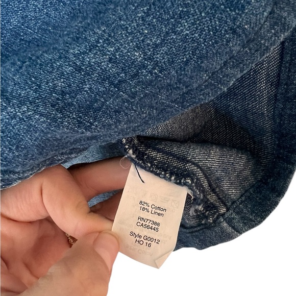 Madewell Blue Denim Short Sleeve Dress Size S - Picture 5 of 10